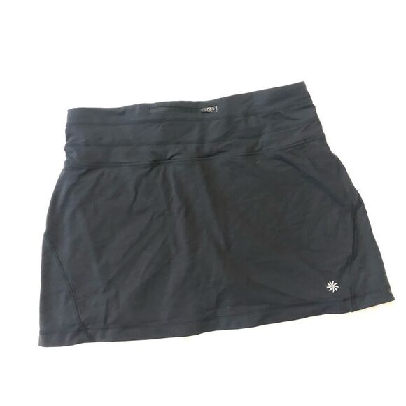 ATHLETA RELAY BLACK REFLECTIVE RUNNING SKORTS Smll - Picture 6 of 9